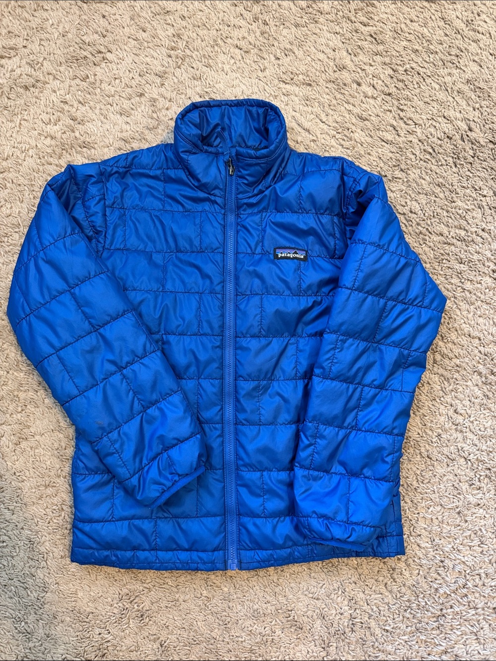Patagonia Kids Royal Blue Quilted Puffer Jacket